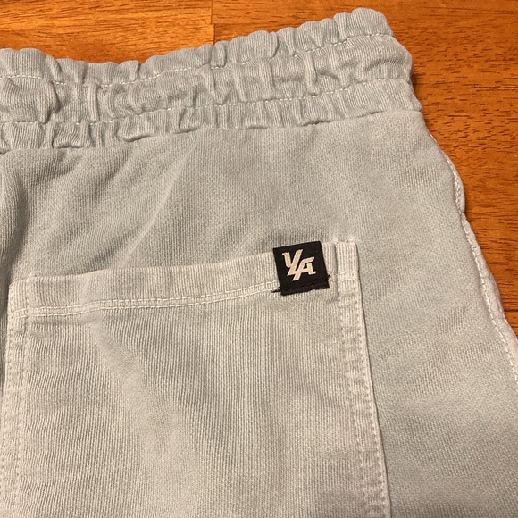YoungLA Mens Size L Light Green Terry Knit Athletic Shorts 100% Cotton Workout - Picture 9 of 12